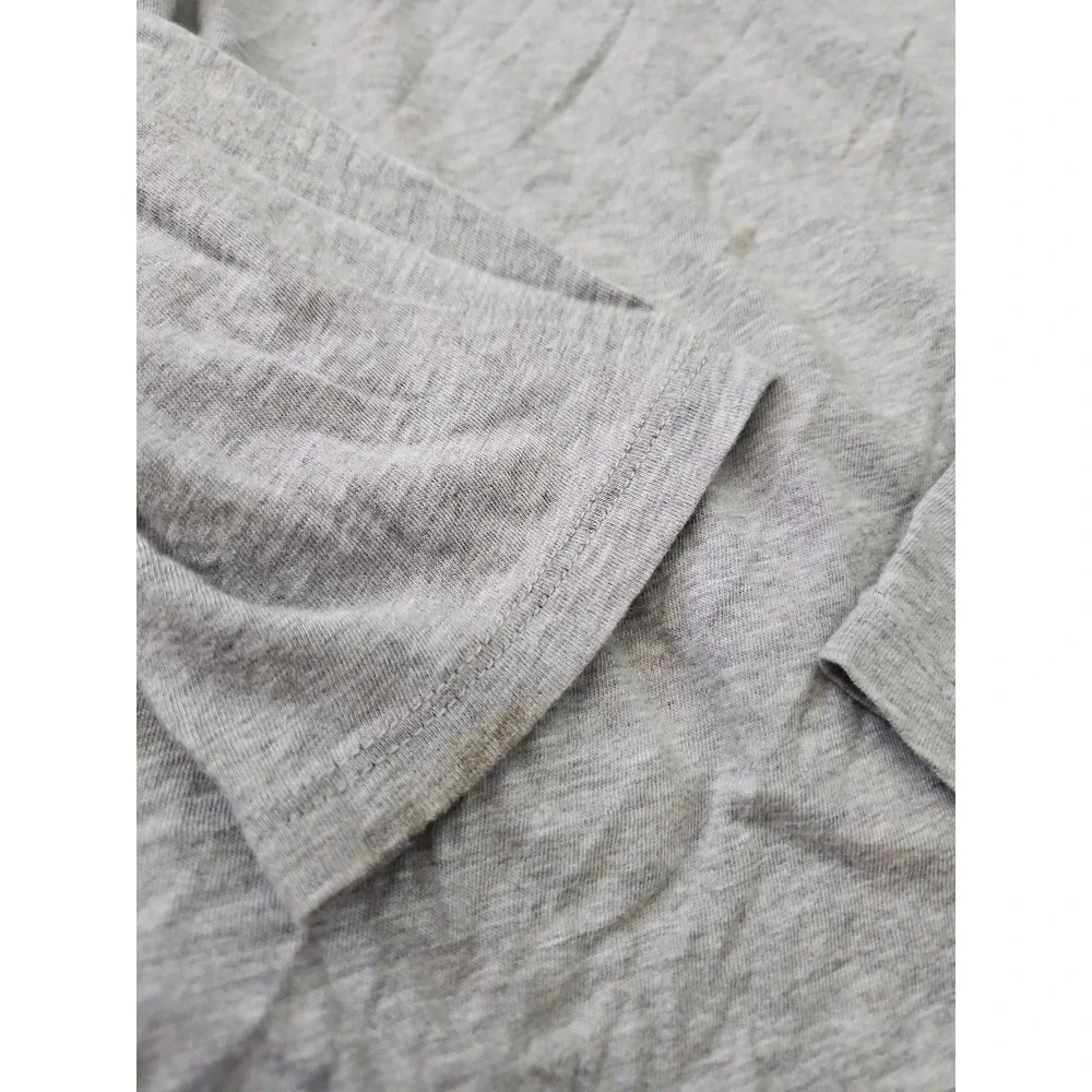 Michael Kors Gray Crystal MK Studded‎ Logo Long Sleeve Shirt 2X